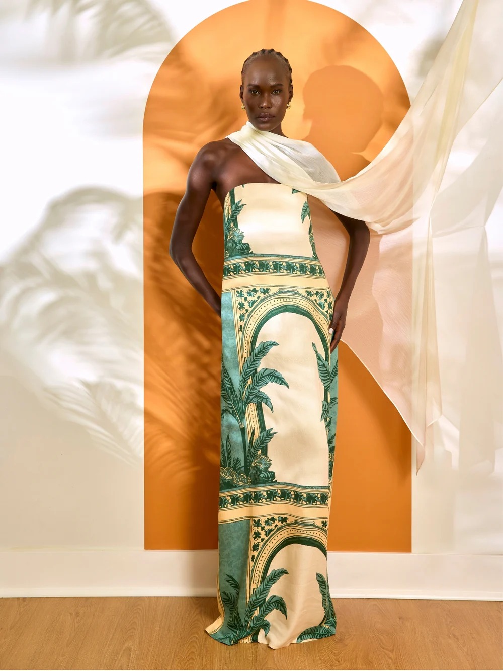Tubi Dress Viva Olive, palmeraie