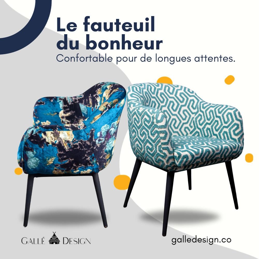 Le fauteuil du bonheur, duo en velours