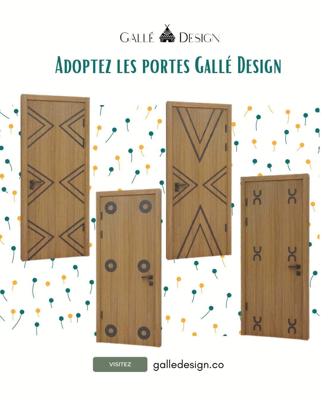 Portes Gallé Design, signatures graphiques