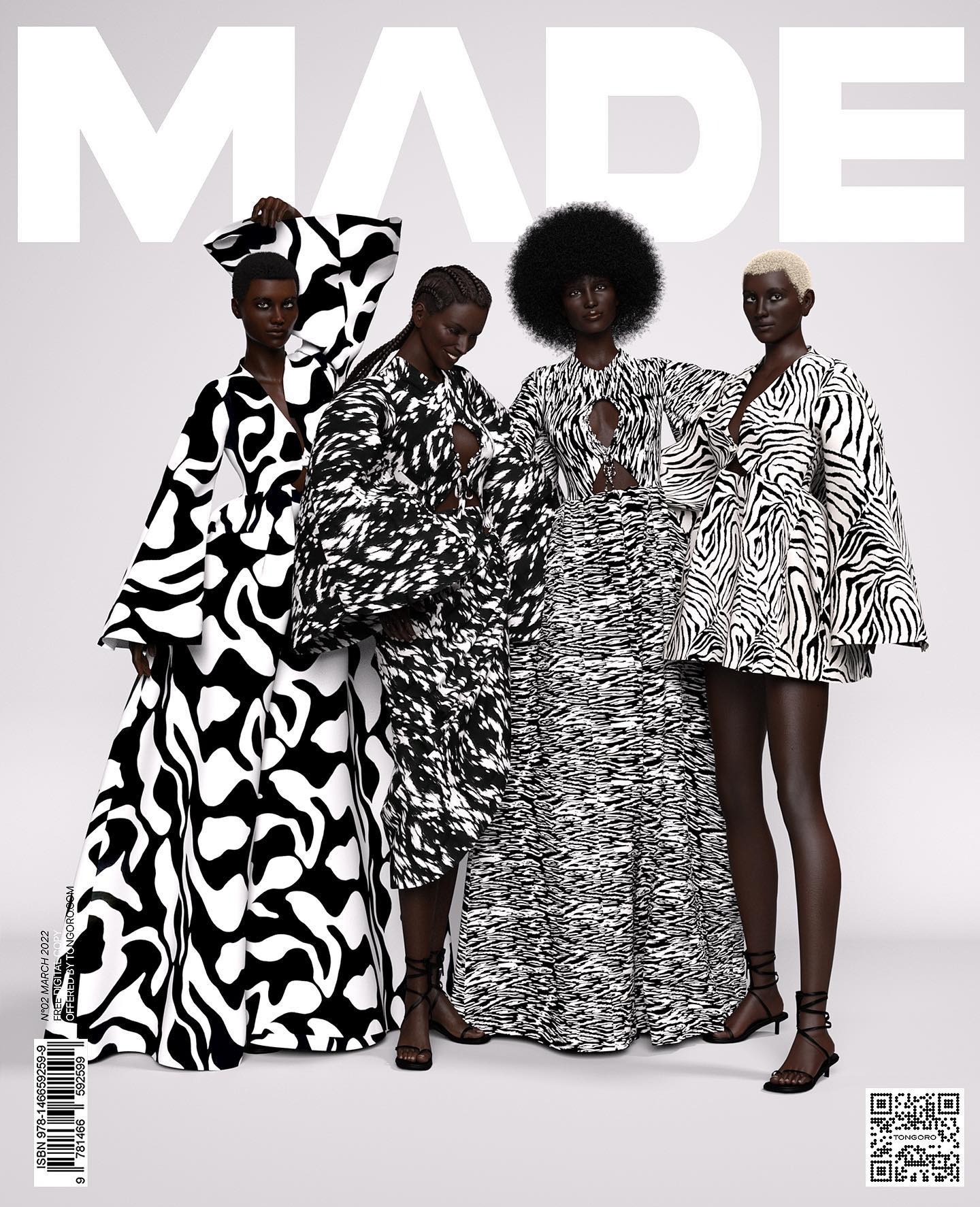 MADE Magazine n°02 — couverture quatre silhouettes Tongoro