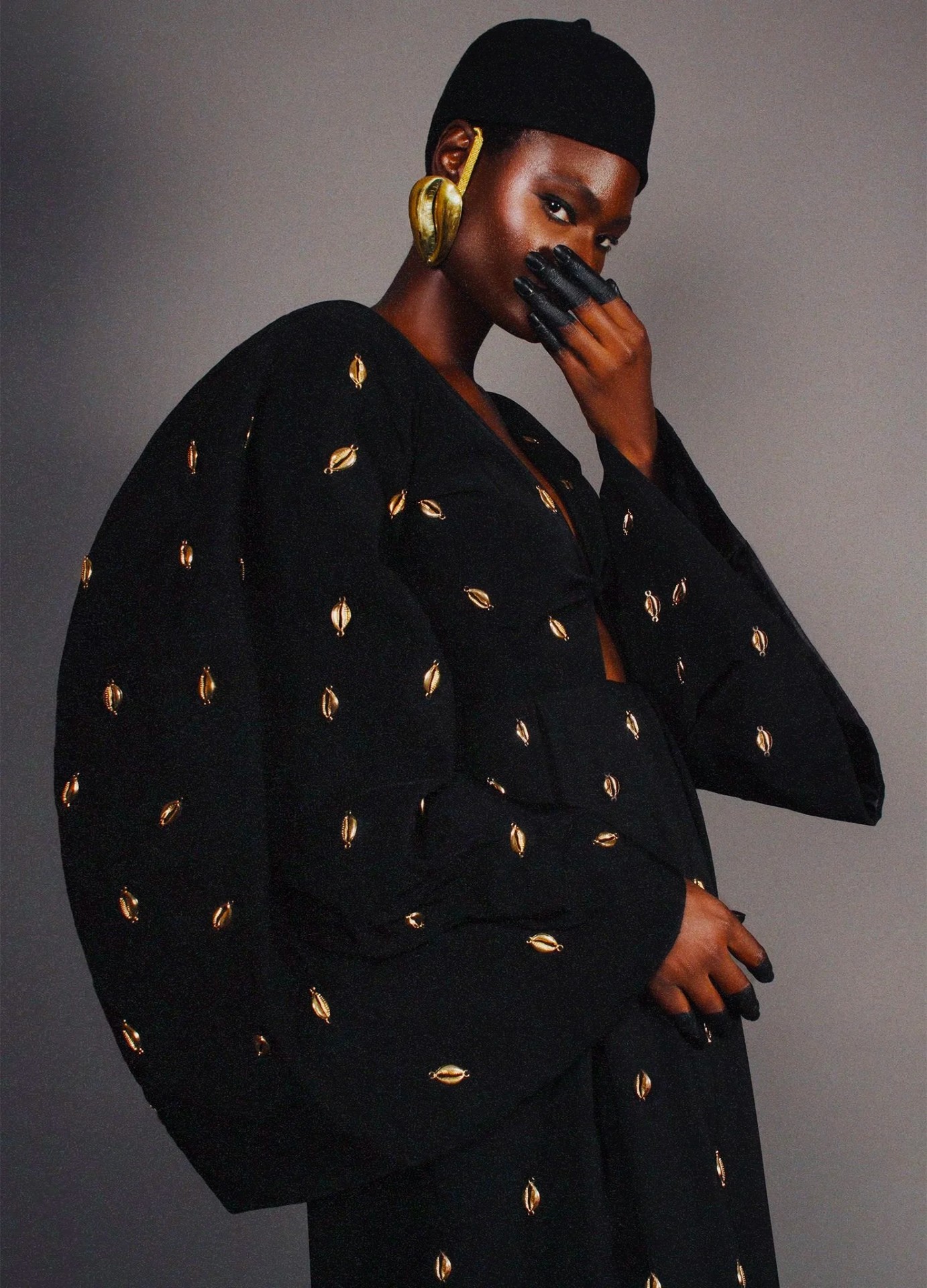 Petaw Jumpsuit — manches cocon et broderie cauris